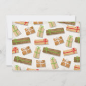 Favoriete dingen Gift Exchange bruin papierpakket Kaart (Achterkant)