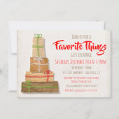 Favoriete dingen Gift Exchange bruin papierpakket Kaart (Voorkant)