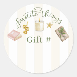 Favoriete dingen Gift Exchange Stickers