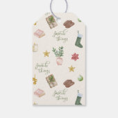 Favoriete dingen Gift Exchange Stickers Cadeaulabel (Achterkant)