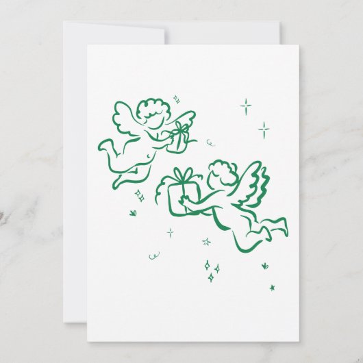 Favoriete dingen Hand getrokken kerstfeest Kaart (Achterkant)