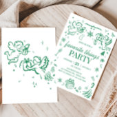 Favoriete dingen Hand getrokken kerstfeest Kaart