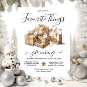 Favoriete Dingen Kerstcadeau-uitwisseling Kaart