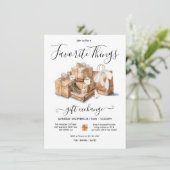 Favoriete Dingen Kerstcadeau-uitwisseling Kaart (Staand voorkant)