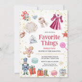 Favoriete dingen Kerstfeest Feestdagen Kaart (Voorkant)