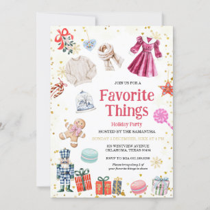 Favoriete dingen Kerstfeest Feestdagen Kaart