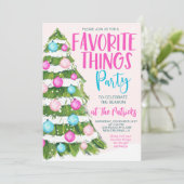 Favoriete Dingen Kerstfeest Kaart (Staand voorkant)