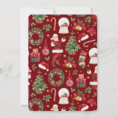 Favoriete dingen Kerstfeest Kaart (Achterkant)