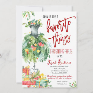 Favoriete Dingen Kerstmis uitnodiging