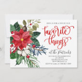 Favoriete dingen Kerstmis uitnodiging (Voorkant)