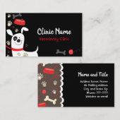Favoriete dingen met Cute Dog Veterinary Clinic Visitekaartje (Voorkant / Achterkant)