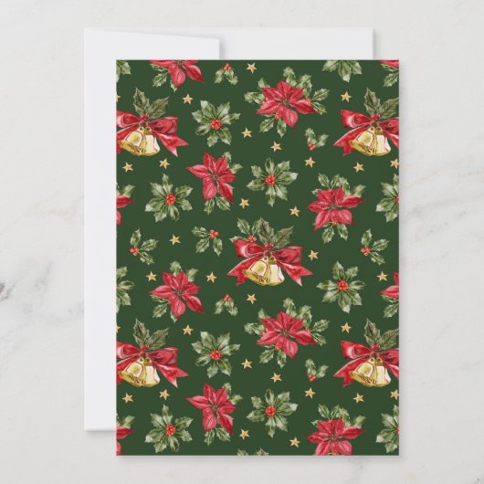 Favoriete dingen Santa Red Christmas Holiday Party Kaart (Achterkant)