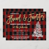 Favoriete dingen Vakantie Party Kaart (Voorkant / Achterkant)