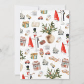 Favoriete dingen Vakantie Party Kaart (Achterkant)