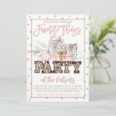 Favoriete dingen Vakantie Party uitnodiging (Staand voorkant)