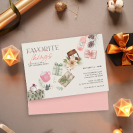 Favoriete Dingen Vriend Gift Exchange Holiday Part Kaart