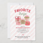 Favoriete dingen Vrienden Vakantie Cadeauuitwissel Kaart (Voorkant)