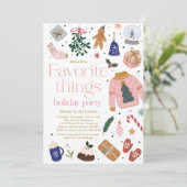 Favoriete Dingen Vrijdag cadeau Exchange Party Kaart (Staand voorkant)