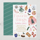 Favoriete Dingen Vrijdag cadeau Exchange Party Kaart (Voorkant / Achterkant)