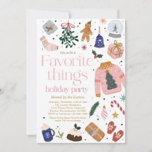 Favoriete Dingen Vrijdag cadeau Exchange Party Kaart