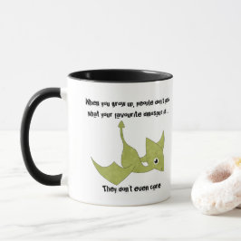 Favoriete dinosaur pterodactyl Funny Quote Mok