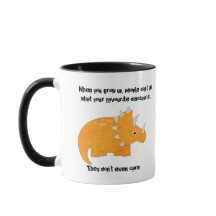 Favoriete Dinosaur Triceratops Funny Quote