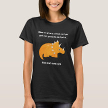 Favoriete Dinosaur Triceratops Funny Quote