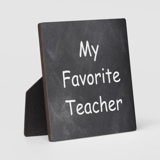 Favoriete docent-chalkboard-ontwerpcadeauidee fotoplaat (Voorkant)