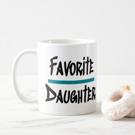 Favoriete dochter Cute Fun Novelty Koffiemok (Met donut)