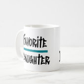Favoriete dochter Cute Fun Novelty Koffiemok (Voorkant links)