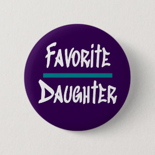 Favoriete dochter Cute Fun Novelty Ronde Button 5,7 Cm