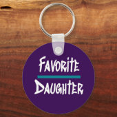 Favoriete dochter Cute Fun Novelty Sleutelhanger (Voorkant)