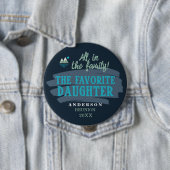Favoriete dochter ID1317 Ronde Button 4,0 Cm (In situ)