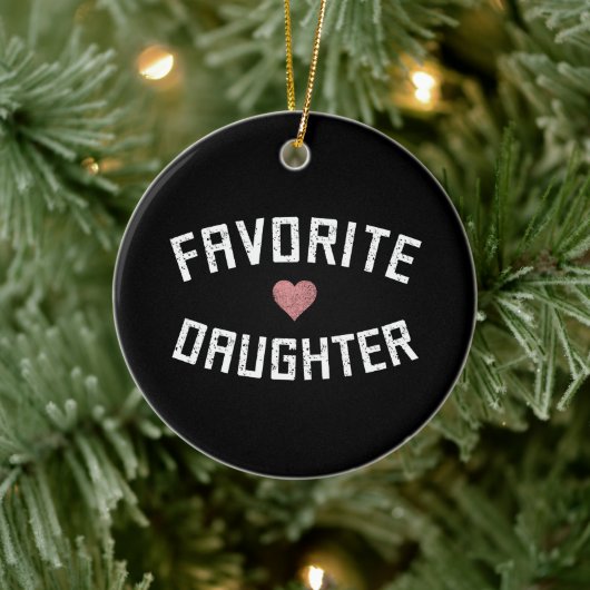Favoriete dochter Reunion Daughter Funny Keramisch Ornament (Boom)