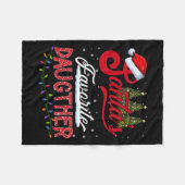 Favoriete dochtergroep Ch voor de kerstman Fleece Deken (Voorkant (Horizontaal))