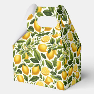 Favoriete doos - Gele citroenen, bloemen Bedankdoosjes