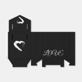 Favoriete doos Moon Heart Bedankdoosjes (Uitgevouwen)