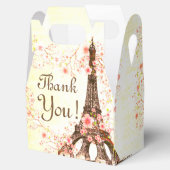 Favoriete doos Paris Eiffeltoren Kersenbloesems Bedankdoosjes (Geopend)