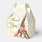 Favoriete doos Paris Eiffeltoren Kersenbloesems Bedankdoosjes (Voorkant Zijde)