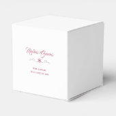 Favoriete doos - Roze bloem Bedankdoosjes (Achterkant)