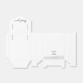 Favoriete doos voor bruiloft | Zwart-wit Bedankdoosjes (Uitgevouwen)