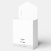 Favoriete doos voor bruiloft | Zwart-wit Bedankdoosjes (Geopend)