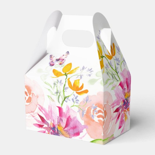 Favoriete Dozen Baby shower Vlinders Bloemen Bedankdoosjes (Achterkant)