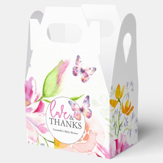 Favoriete Dozen Baby shower Vlinders Bloemen Bedankdoosjes (Geopend)