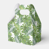 Favoriete dozen - Tropische bladeren Bedankdoosjes (Achterkant)