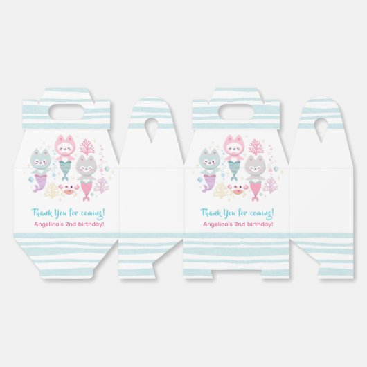 Favoriete dozen voor een nautisch thema verjaardag bedankdoosjes (Ongevouwen)