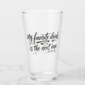 Favoriete drank Glas (Voorkant)