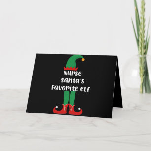 Favoriete Elf Funny Neurse Kerstmis Kaart