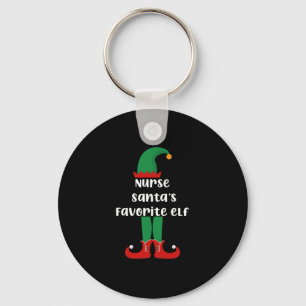 Favoriete Elf Funny Neurse Kerstmis Sleutelhanger