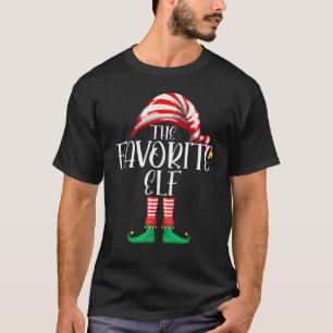 Favoriete Elf Matching Family Group Kerstmis Py Pa T-shirt